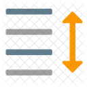 Linie Abstand Erhohen Symbol