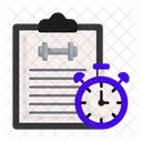 Fitnessstudio Ubung Timing Icon