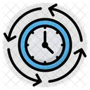 Zeitaktualisierung Zeitauffrischung Zeitneuladen Symbol