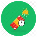 Zeitbombe Sprengbombe Bombe Symbol