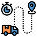 Zeiterfassung Zeittracker LKW Symbol