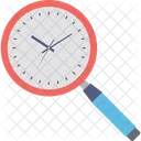 Vergrosserung Uhrzeit Timer Symbol