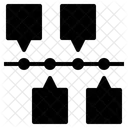 Zeitleiste Workflow Flussdiagramm Symbol