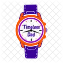 Zeitlose Papa Armbanduhr Uhr Symbol