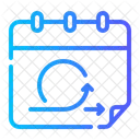 Zeitplan Kalender Scrum 아이콘