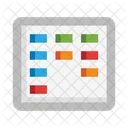 Zeitplan Tablet Kanban Symbol