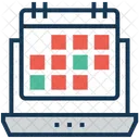 Zeitplan Timer Laptop Symbol