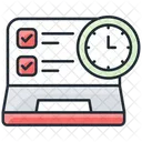 Zeitplananzeige Uhr Zeitplan Symbol