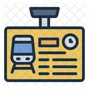 Fahrplantafel Fahrplan Eisenbahn Icon