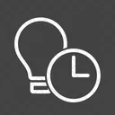 Timeout Lampe Zeitplan Symbol