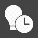 Timeout Lampe Zeitplan Symbol