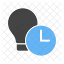 Timeout Lampe Zeitplan Symbol