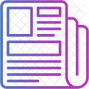 Zeitung Nachrichten Zeitschrift Icon