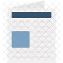 Zeitung Dokument Papier Symbol