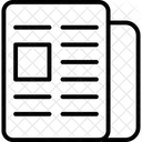 Zeitung Artikel Nachrichten Symbol