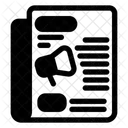 Zeitung Papier Artikel Symbol