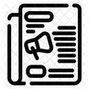 Zeitung Papier Artikel Symbol