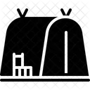 Camping Stuhl Glyphe Symbol