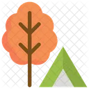 Zelt Baum Blatt Symbol