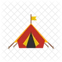 Zelt Tipi Camp Symbol