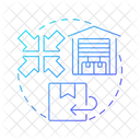 Zentralisierte Retourenzentren  Symbol