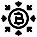 Zentralisierung Verbindung Netzwerk Symbol