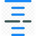 Zentriert ausrichten  Symbol