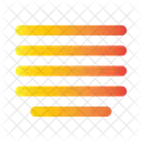 Zentriert ausrichten  Symbol