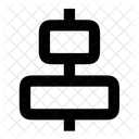 Ausrichten Zentriert Horizontal Symbol