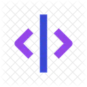 Zentriert horizontal ausrichten  Symbol