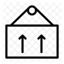 Zerbrechlich Brett Hangend Symbol