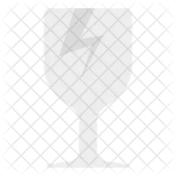 Zerbrechliches Glas  Symbol