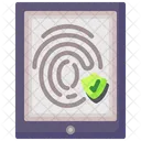 Fingerabdruck Scanner Sicherheit Symbol