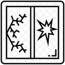 Zerbrochenes Fenster  Symbol