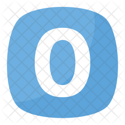 Zero icon download in flat style