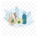 Set Bag Cup Icon