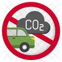 Zero Emission No Co 2 No Carbondioxide アイコン