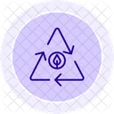 Zero Emission Line Icon Icon