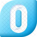 Zero Number Waste Icon