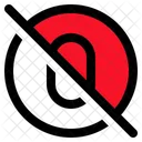 Zero Slash Slashed Zero Icon
