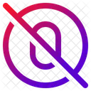 Zero Slash Slashed Zero Icon