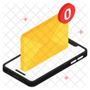 Zero Messages Empty State Marketing Icon