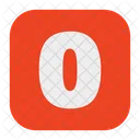 Zero Number Zero 0 Icon