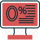 Zero Percent Percent Sale Icon