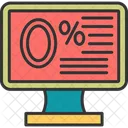 Zero Percent Percent Sale Icon