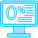 Zero Percent Percent Sale Symbol