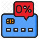 Zero Percentage Interest  Icon