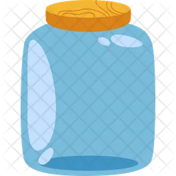 Zero Waste Glass Storage Jar  Icon