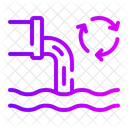 Zero Waste Water Energy Water Icon