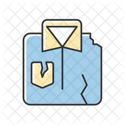 Zerrissene Kleidung  Symbol